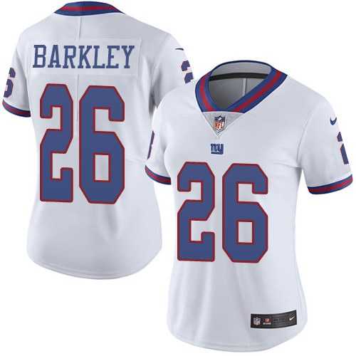 Women Nike Giants 26 Saquon Barkley White Color Rush Limited Jersey Dzhi,We sell and wholesale Women Nike Giants 26 Saquon Barkley White Color Rush Limited Jersey Dzhi on line form chian!